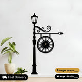European Shaped Wooden Clock For Wall Decor