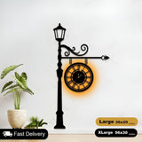 European Shaped Wooden Clock For Wall Decor