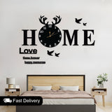 Our Sweet Home Wooden Clock For Wall Decor